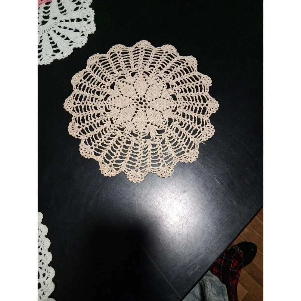 Lot Of 7 Vintage Crochet Handmade. Colorful!  Beautiful! - Picture 6 of 16